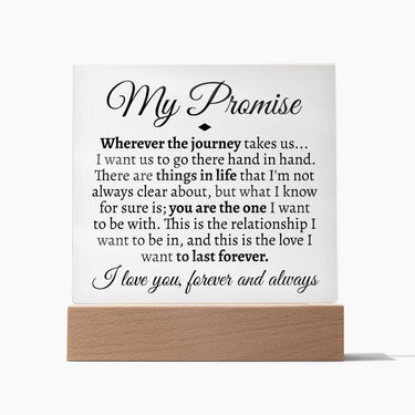 My Promise Acrylic - Love You This Much